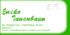 eniko tanenbaum business card